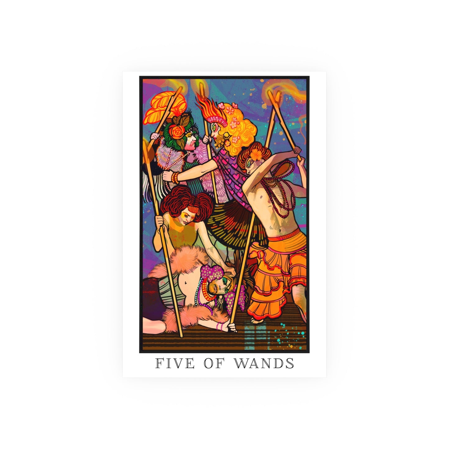 The Five of Wands: The Cockettes Poster